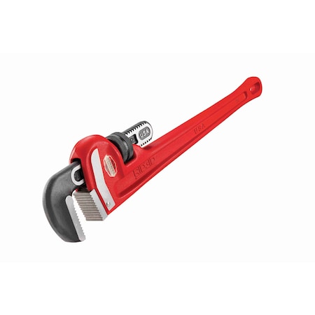 Ridgid 24" Heavy-Duty Straight Pipe Wrench, 3" Pipe Capacity, Red 31030