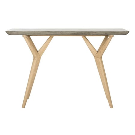 Safavieh 29.92 in. Ragna Indoor & Outdoor Modern Concrete Console, Dark Grey VNN1019A