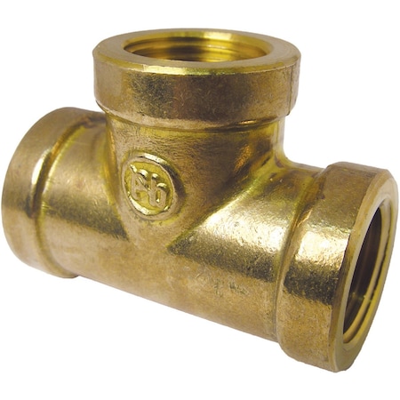 Westlake Pipe & Fittings 1/2'' FPT Yellow Brass Tee 17-9109