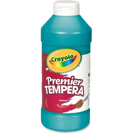 Crayola Premier Tempera Paint, 16 oz, Turquoise, 3PK 541216048