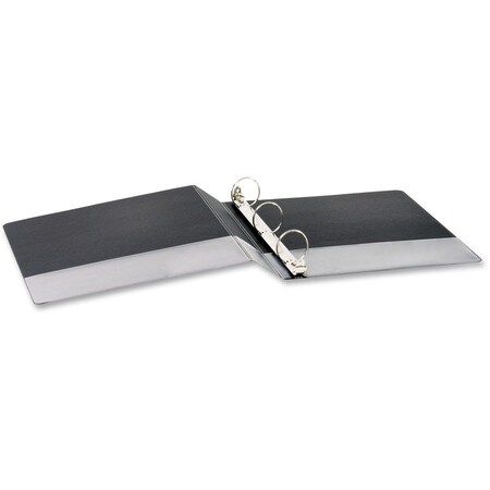 Business Source Basic Round Ring Binders, Black, 4PK BSN28552BD