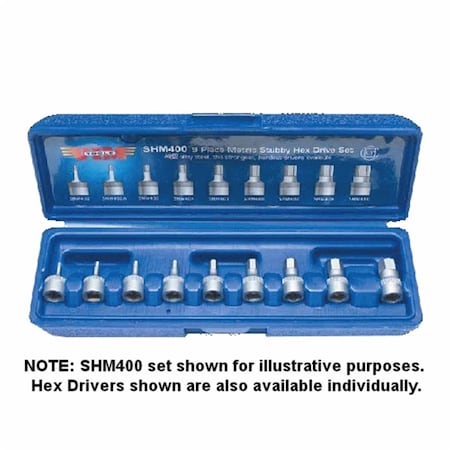 Vim Tools 0.25 in. Drive - 4 mm Hex One-Piece Driver Bit VIM-SHM404