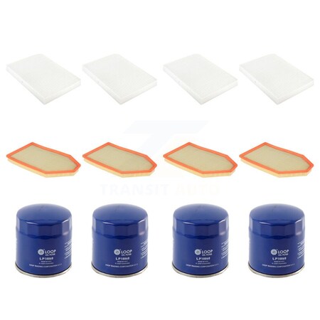 Pur 4X Air + 4X Cabin + 4X Engine Oil Filter 12 Total Kit For Dodge