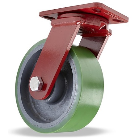 Hamilton Plt Cstr, Kgpnls Swl, Poly, 8 in, 2500 lb., A S-ZFFM-83DB-4SL-FB
