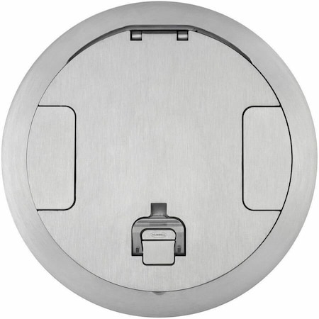 Hubbell Wiring Device-Kellems Electrical Box Cover, Round, Galvanized Steel S1R10CVRALU