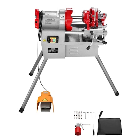 Vevor Electric Pipe Threader Machine 750W 28RPM Threading Cutter for 1/2 in to 2 in Pipes Z1T-B2-50