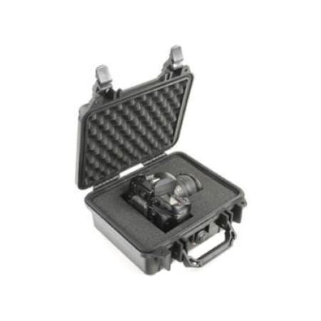 Pelican Gray Protective Case, 10.62"L x 9.68"W x 4.87"D 1200