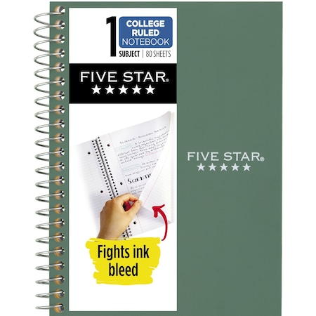 Five Star Personal Spiral Notebook, CR, 4 3/8inx7i 450048CH1-ECM