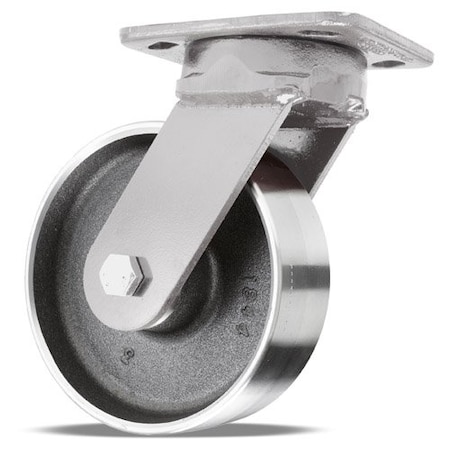 Hamilton Kgpnls Plt Cstr, Swl, Steel, 6 in, 2500 lb, B S-ZFWH-6FSB