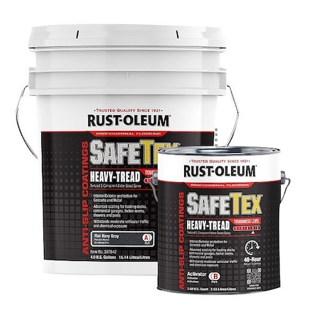 Rust-Oleum Epoxy Coating Kit, Navy Gray, 4 gal 397842