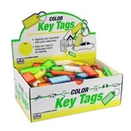 Hy-Ko HY-KO KB140-100 Key Identification Tag, Plastic, 100 KB140-100