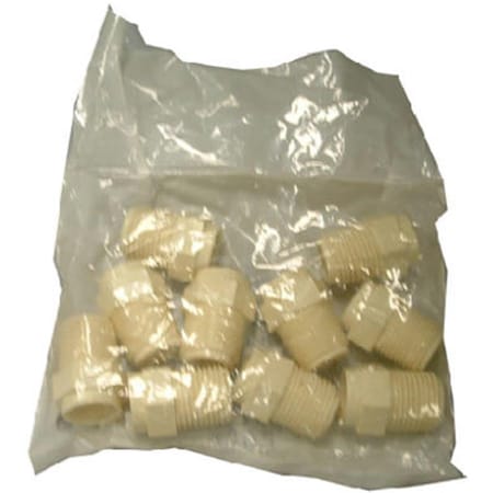 Cool Kitchen 50405CP 10 Pack 0.5 In. Male Adapter, 10PK CO697619