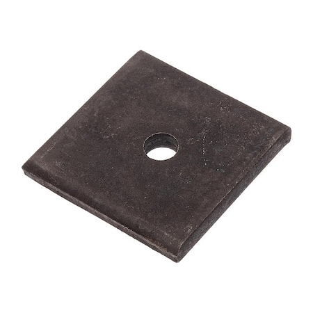Zoro Select Square Washer, Fits Bolt Size M4 , Stainless Steel Black Oxide Finish Z8904SS-BX