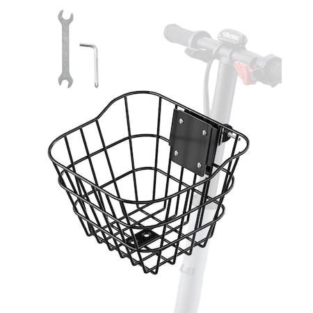 Vevor Front Bike Basket Electric Scooter Basket with Fixed Bracket Kids/Adult TX-SS-06