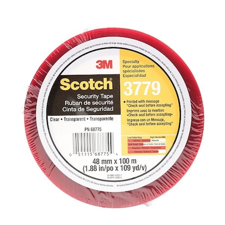Scotch Security Message Box Sealing Tape, PK 36 3779