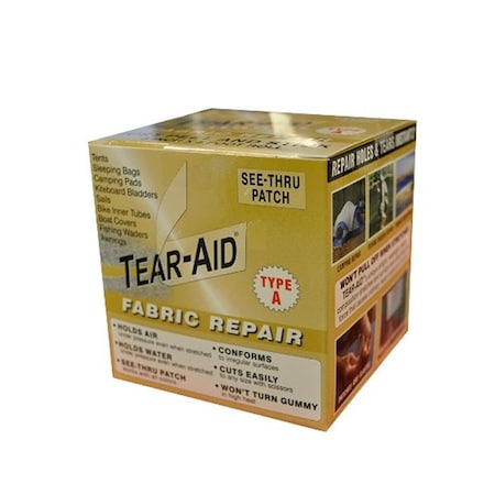 Tear-Aid Retail Roll 3 in. x 5 ft. Repair Patch, Fabric - Type A, 4PK ROLL-A-4