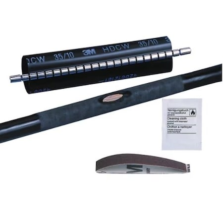 3M Wraparound Heat Shrink Cable R Sleeve, 19.7 In (500 Mm), 5 Per, 5PK HDCW-80/25-500