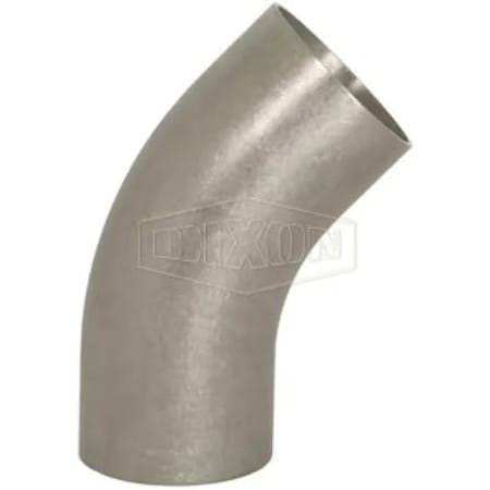 Dixon Weld Elbow, Long, Series: B2KS, Fitting/Connector Type: 45 deg Elbow, 4 in Nominal Size, 0.083 in Th B2KS-R400U