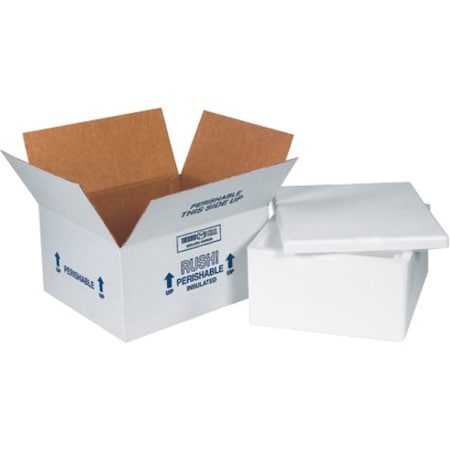 Partners Brand Insulated Shipping Kits, 12" x 10" x 5", White, PK4 225C