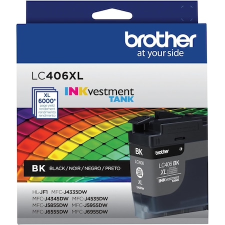 Brother High Yield Black Ink Cartridge LC406XLBKS