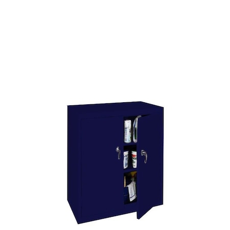 Steel Cabinets Usa Counter Height Storage Cabinet, 42 in H, 36 in W, Navy ABL-364-N