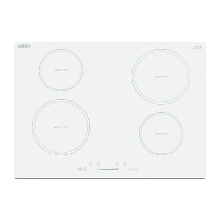 Summit 30in Wide 208-240V 4-Zone Induction Cooktop SINC4B302W