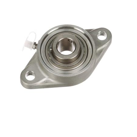Sealmaster Mounted Stainless Steel Two Bolt Flange Ball Bearing - 52100 Bearing Steel, Phosphorus Nickel Coated CRFTS-PN12