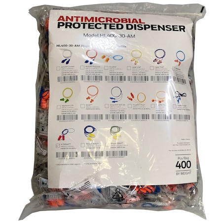 Honeywell Howard Leight Disposable Soft Polyurethane Foam Corded Ear Plugs, Dispenser Refill Pack, NRR 32, 2000PK XTR-30-REFILL