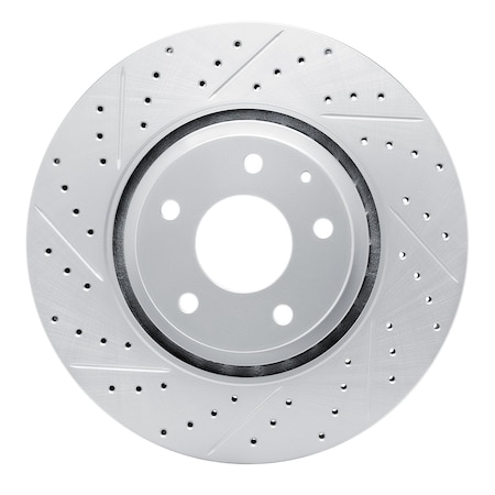 Dynamic Friction Co DFC Geoperformance Rotor - Drilled and Slotted 830-80078L