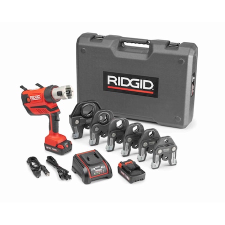 Ridgid RP 350 Standard Cordless Press Tool Kit, For 1/2 in to 4 in 18 V 67053