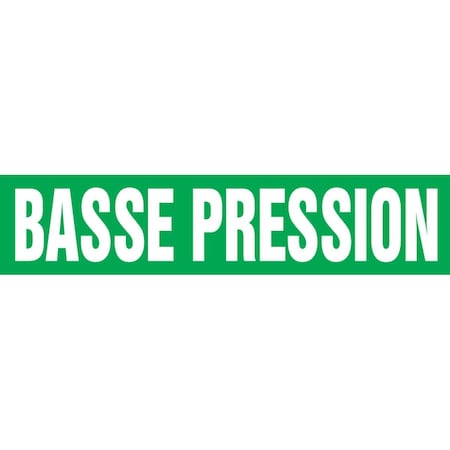 Accuform FRENCH PIPE MARKER BASSE PRESSION CRPK482SSH
