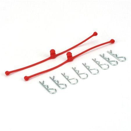 Dubro Products Body Klip Retainers - Red DUB2248