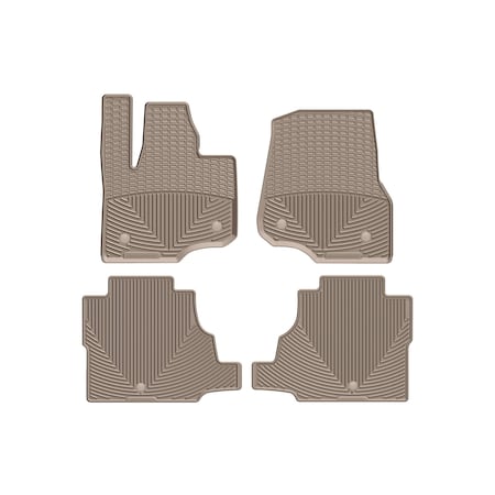 Weathertech Tan, Front and Rear All Weather Floor Mats W477TN-W500TN