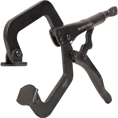 Klein Tools C-Clamp Locking Pliers With Swivel Jaws, 9-Inch 38621