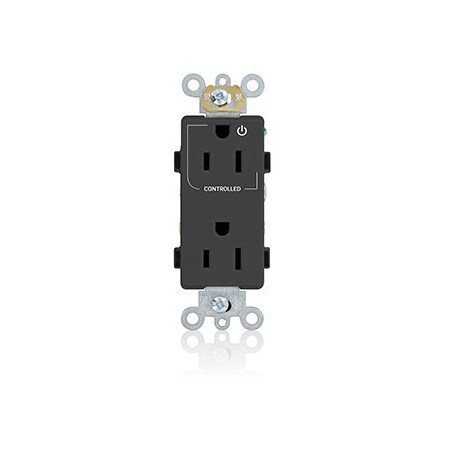 Leviton Controlled Decora Plus Duplex Receptacle 15 Amp, 125 Volt 16252-1PE