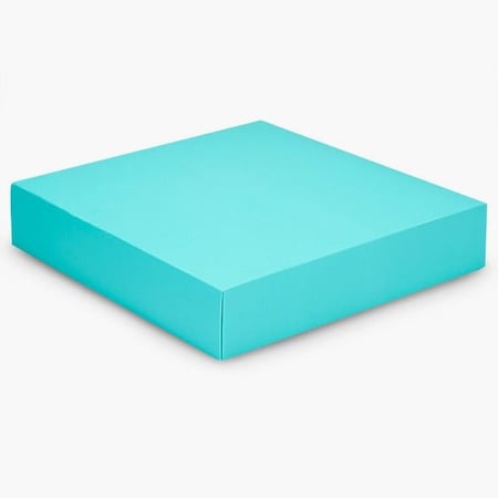 Nashville Wraps Matte Turquoise Box Lid, 10x10x2, 25PK GBL10TU