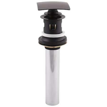Delta Square Push Pop-Up With Overflow In Venetian Bronze 72175-RB