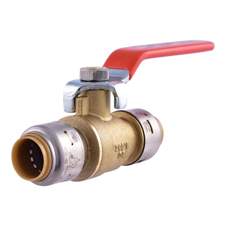 Sharkbite SharkBite 1/2 in. Brass Push Fit Ball Valve Lever For Potable Water UR22222A