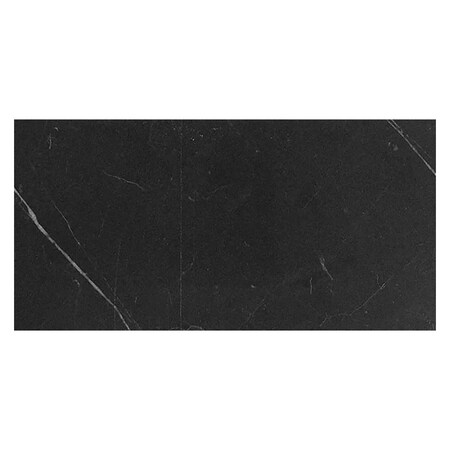 Apollo Tile 12x24 Honed Eastern Black Marble with White Vein Marble Wall and Floor Tile 10 sq ft/case, 5PK APLFTX881224H