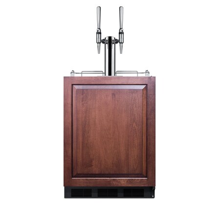 Summit Commercial 24in Wide Built-In Nitro Coffee Kegerator, ADA Compliant Panel Not Included SBC58BLBIADAIFNCFTWIN