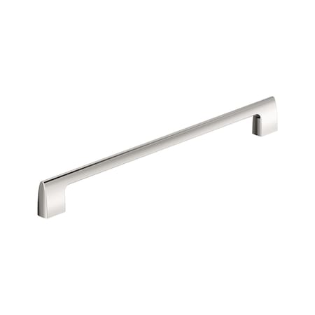 Amerock Riva 12-5/8 inch 320mm Center-to-Center Polished Nickel Cabinet Pull BP55492PN