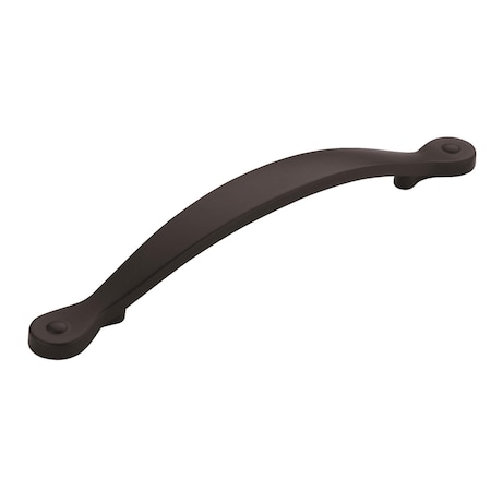 Amerock Inspirations 5-1/16 inch (128mm) Center-to-Center Matte Black Cabinet Pull, 10PK 10VMP1588FB