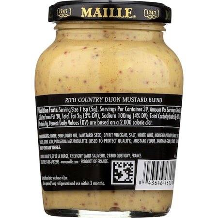 Maille Rich Country Dijon Mustard Blend, 7 Ounce, 6PK 91017