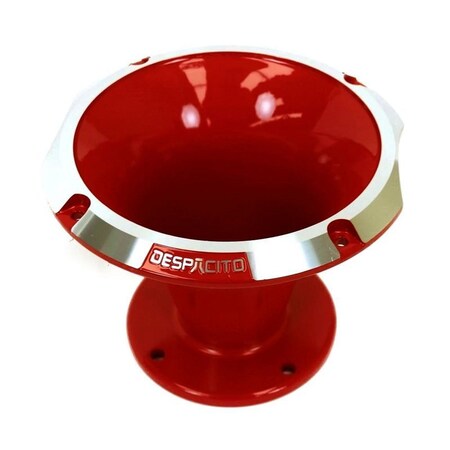 Deejay Led Circular Despacito Aluminum Bolt-on High Frequency Horn Flare RED w/2-in Throat TBH1450RED