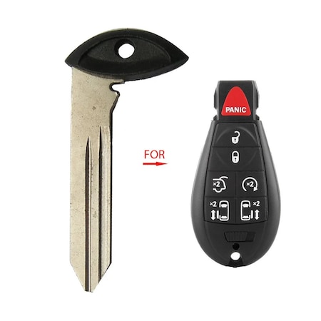 Aks Keys 2008 - 2024 Chrysler Dodge Jeep Fobik Emergency Key BL-CHRYS-01