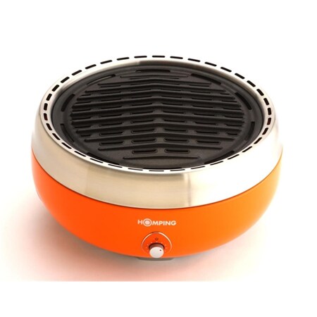 Hompingusa Ultimate Portable Charcoal BBQ Grill- Orange HCG-001-O