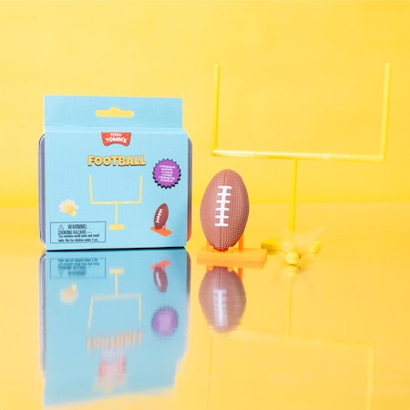 Fizz Teeny Town Football Game Brown/Yellow 100025