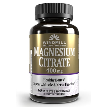 Windmill Magnesium Citrate, 400mg, 60PK 03504600320