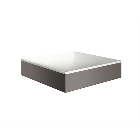 Axor Suite Sinks Square Sink without Overflow, 15 3/4" x 15 3/4" in Brushed Black Chrome 42003340