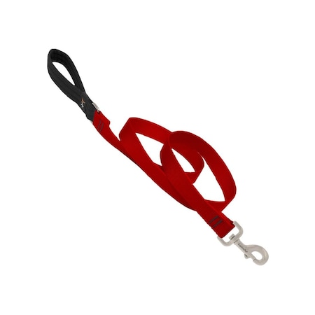 Lupine Pet Leash Basic Solids Red Red Nylon Dog Red 22559